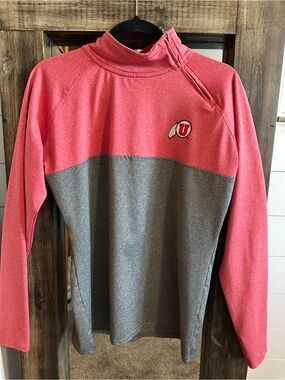 Women’s University of Utah Utes Quarter Zip Pullover L Rivalry Threads 91 Logo